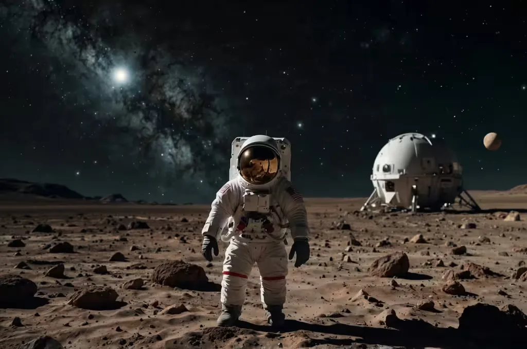 Astronaut na marsu