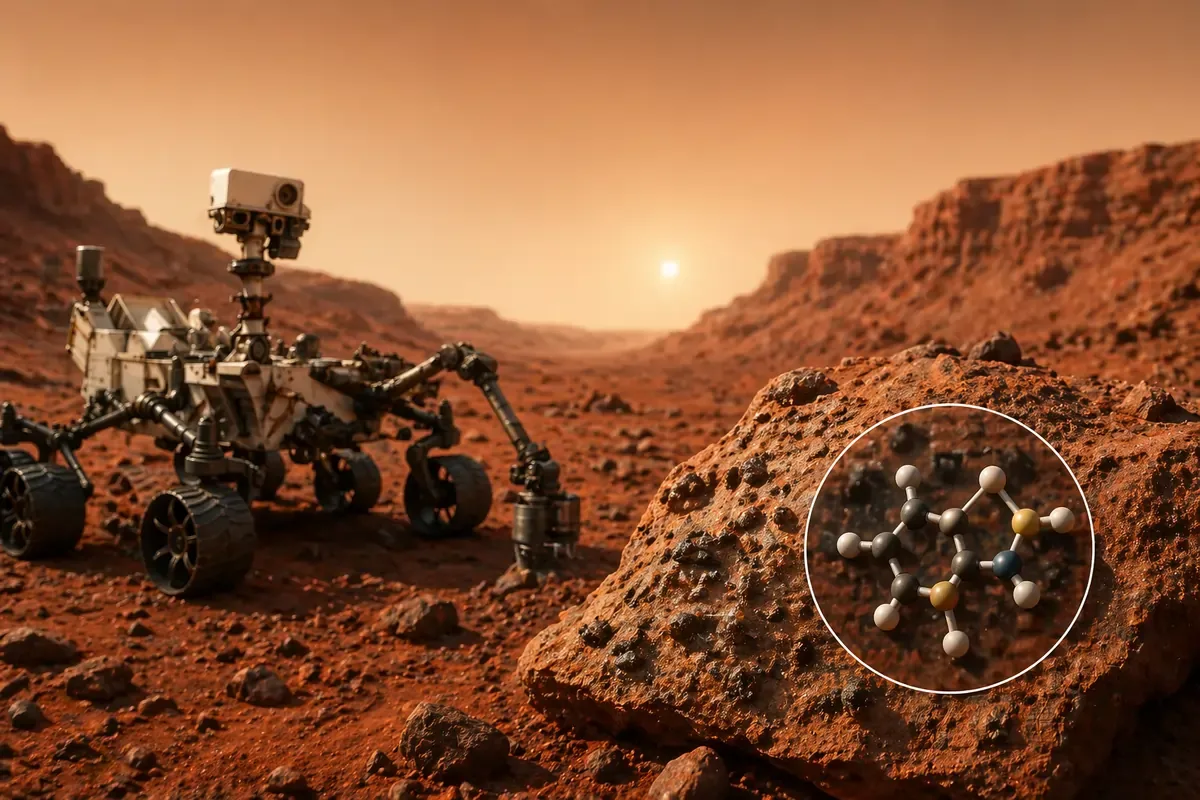 NASA-in rover na Marsu AI ilustracija