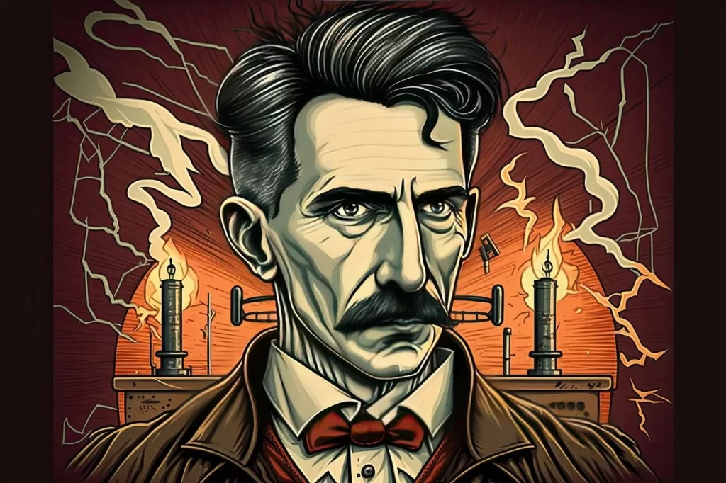 Nikola Tesla. Kreirano uz pomoć vještačke inteligencije.