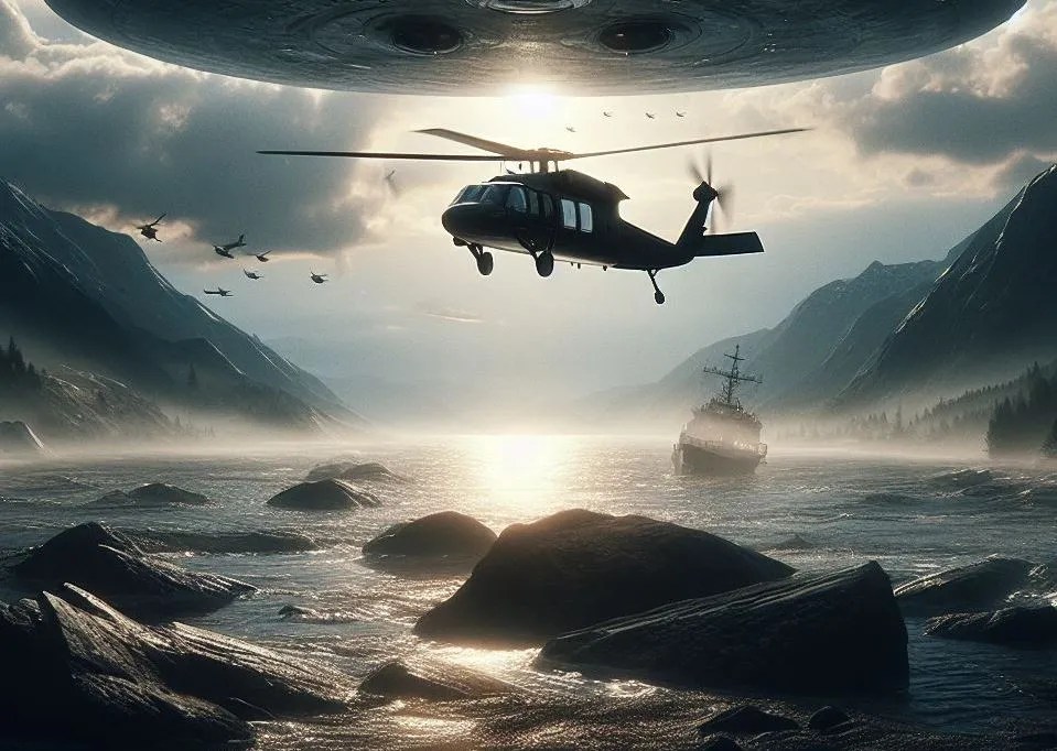 Helikopter na Aljaski NLO