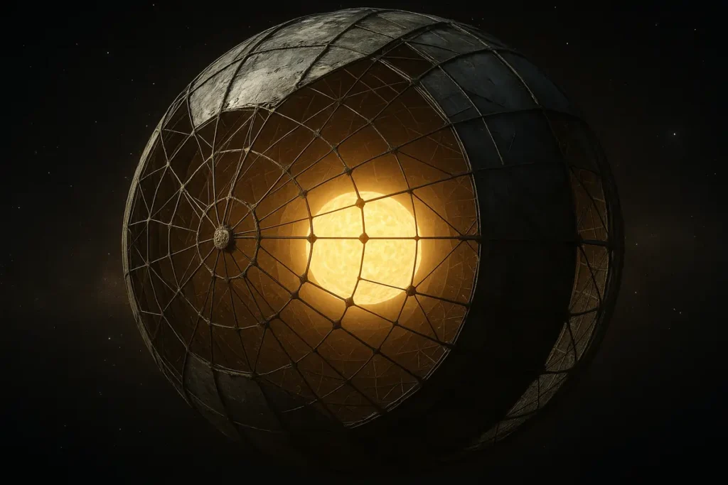 Dajsonova sfera koja obavija svoju zvijezdu umjetnički prikaz