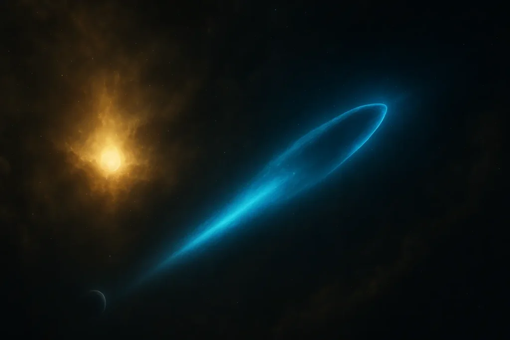 Kosmički putnik 3I/ATLAS ilustracija