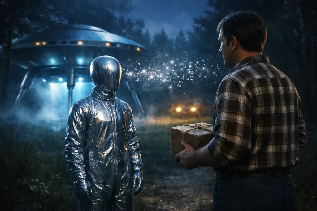 Misteriozni paket ilustracija